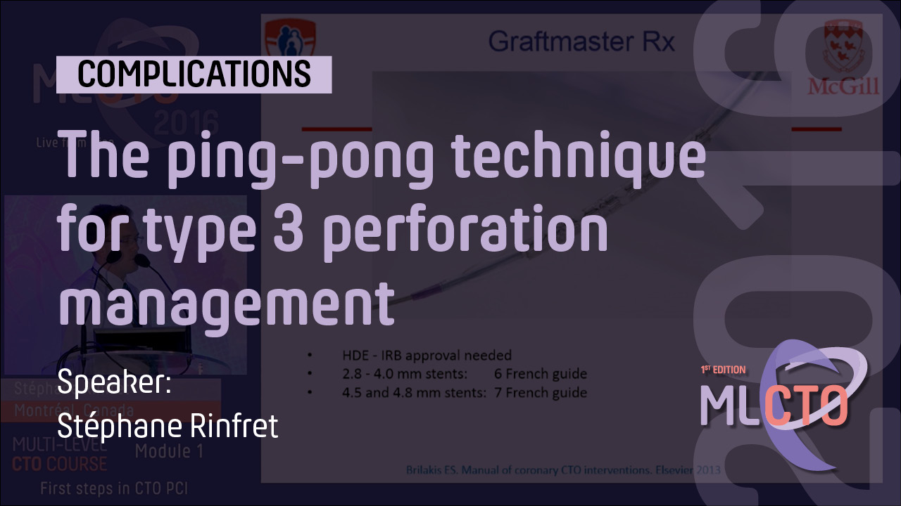 The ping-pong technique for type 3 perforation management