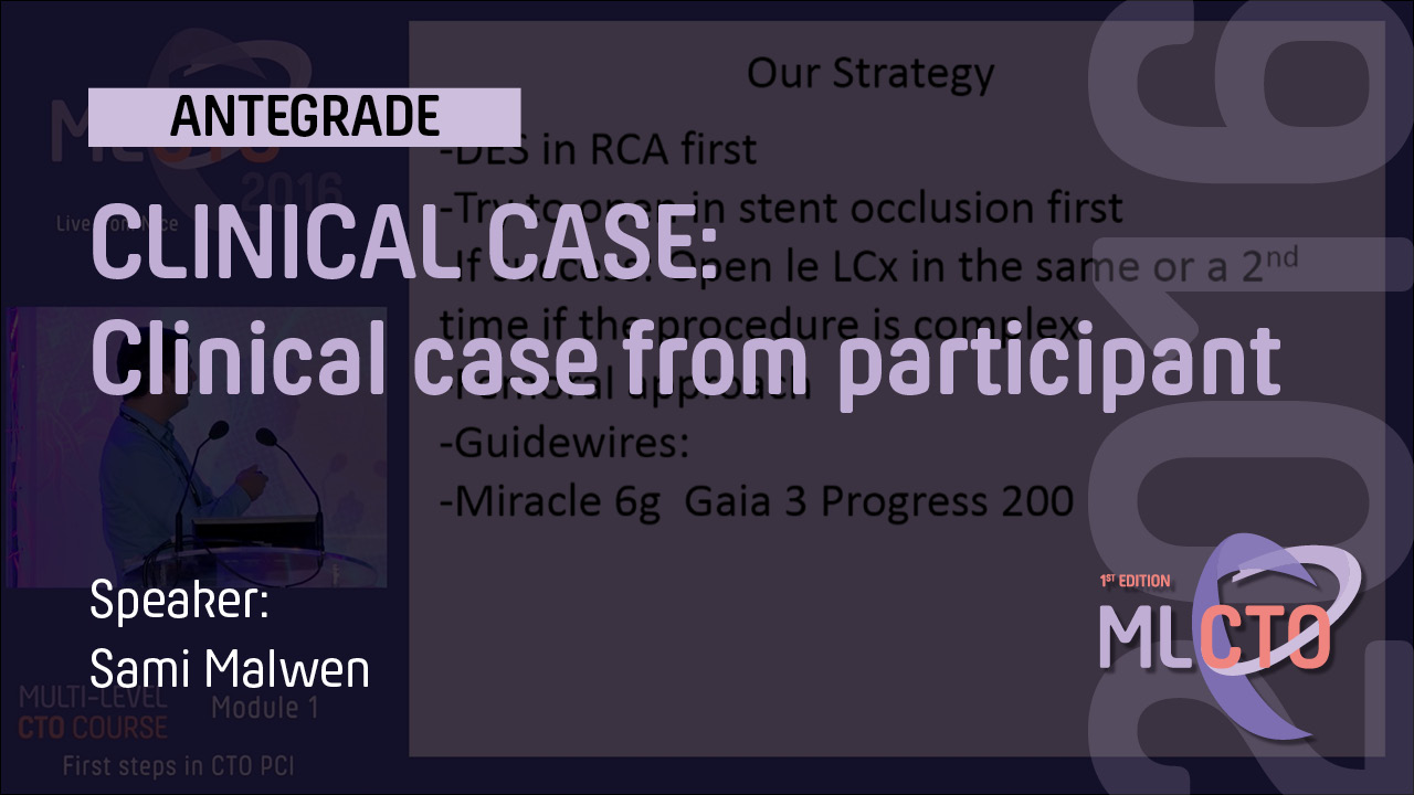 CLINICAL CASE: Clinical case from participant