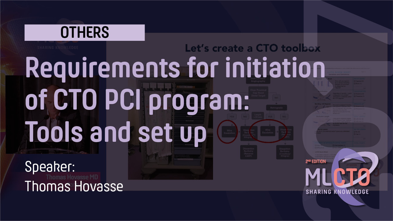 Requirements for initiation of CTO PCI program Tools and set up