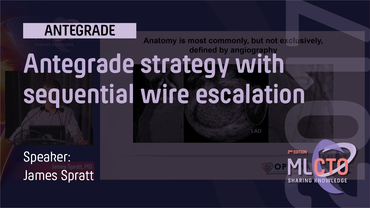 Antegrade strategy with sequential wire escalation