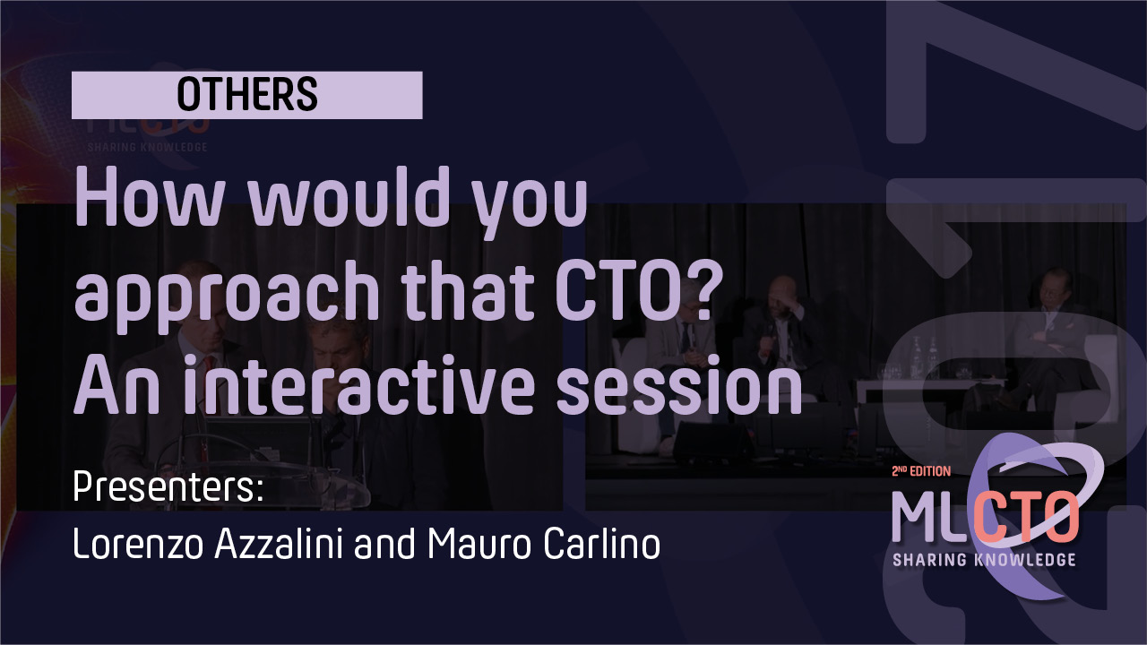 How would you approach that CTO  An interactive session