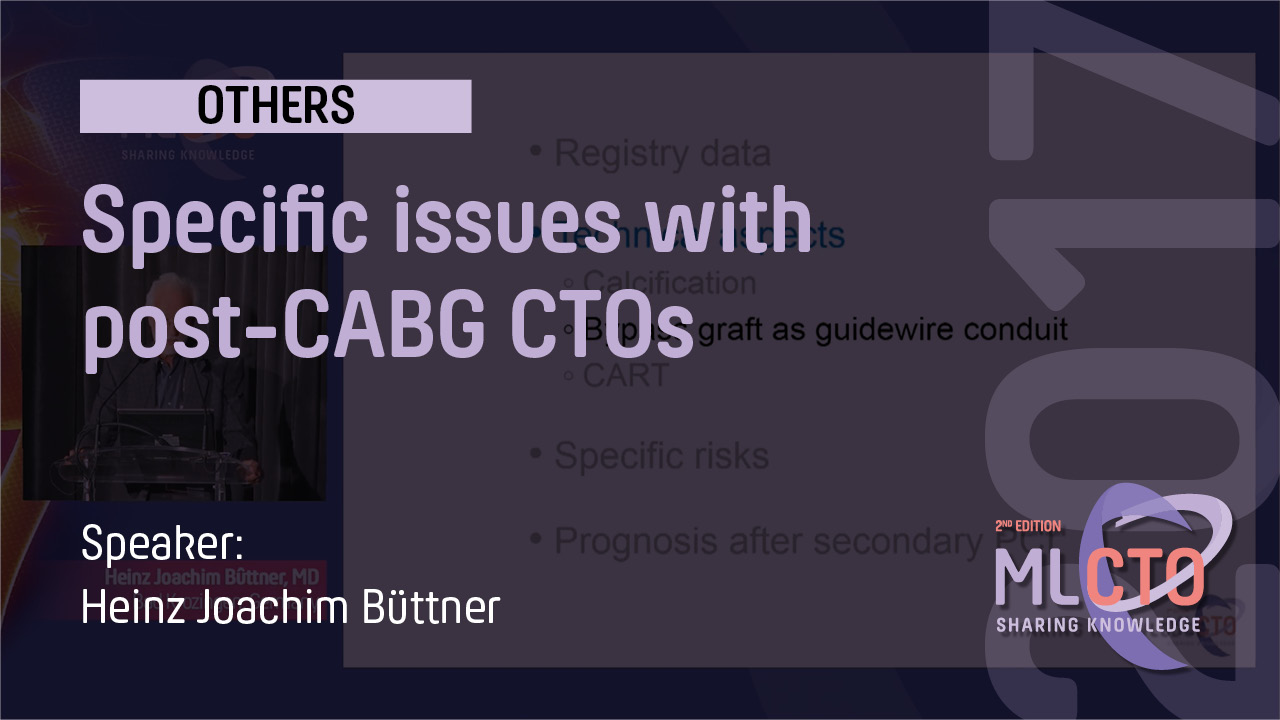 Specific issues with post CABG CTOs