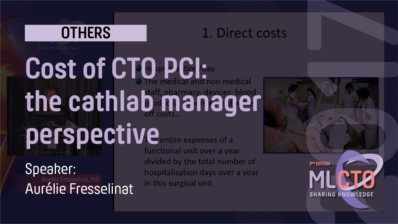 Cost of CTO PCI  the cathlab manager perspective