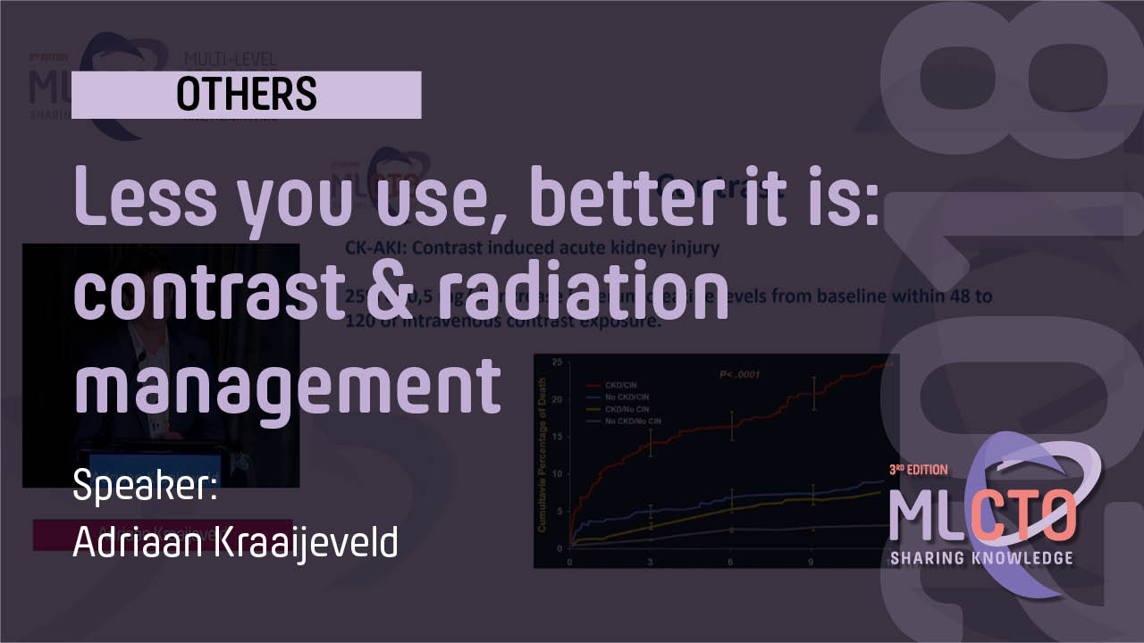 Less you use, better it is: contrast & radiation management