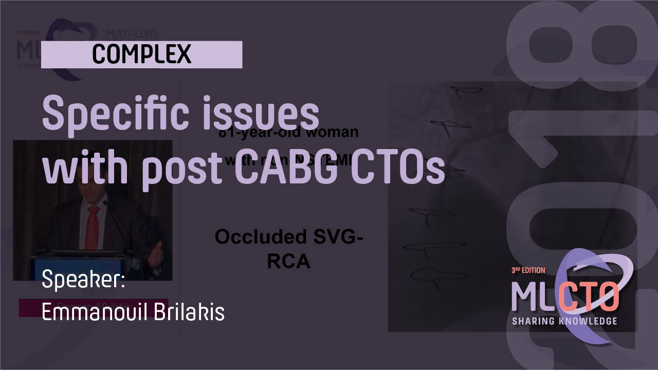 Specific issues with post CABG CTOs