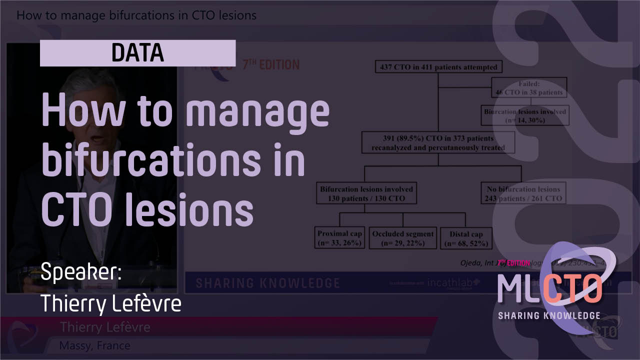 How to manage bifurcations in CTO lesions