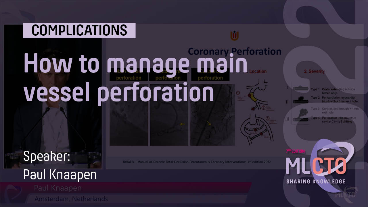 How to manage main vessel perforation