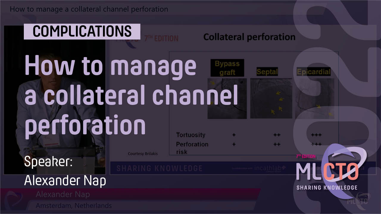 How to manage a collateral channel perforation