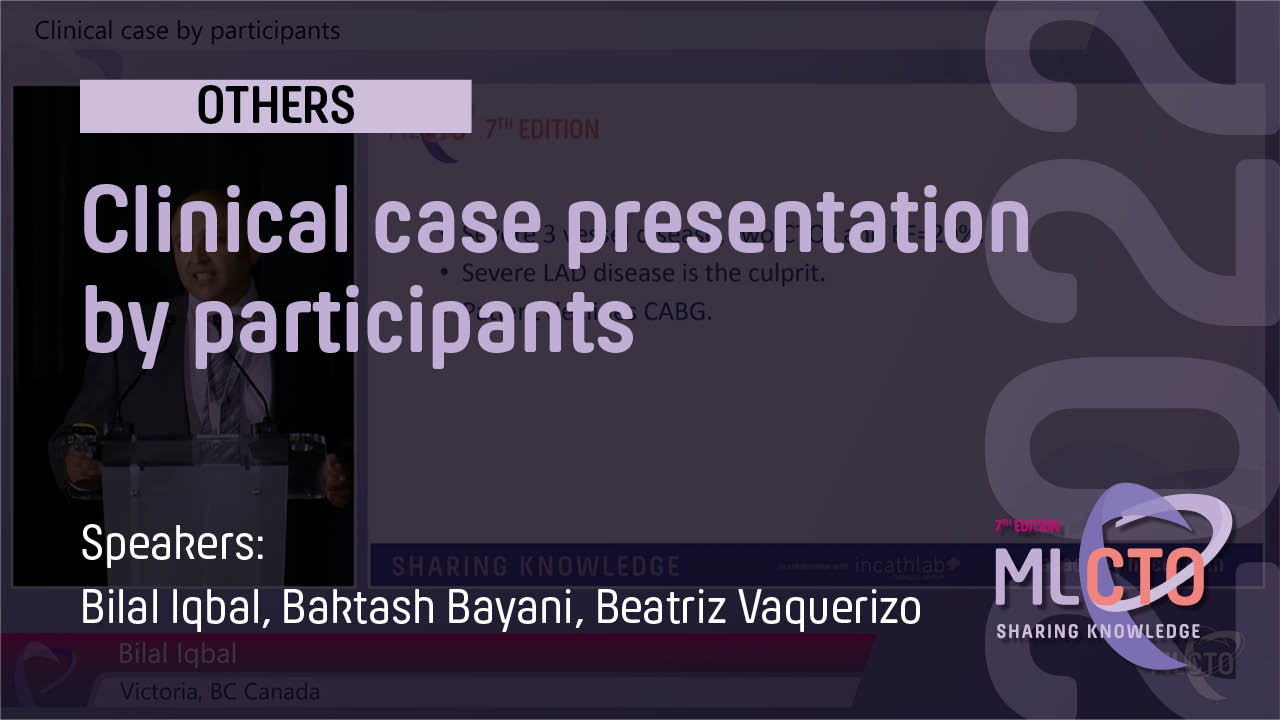 Clinical case presentation by participants