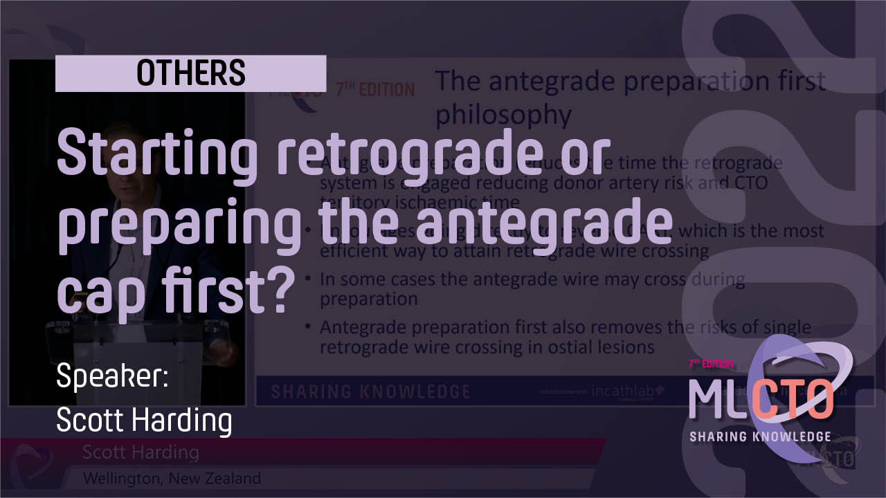 Starting retrograde or preparing the antegrade cap first?