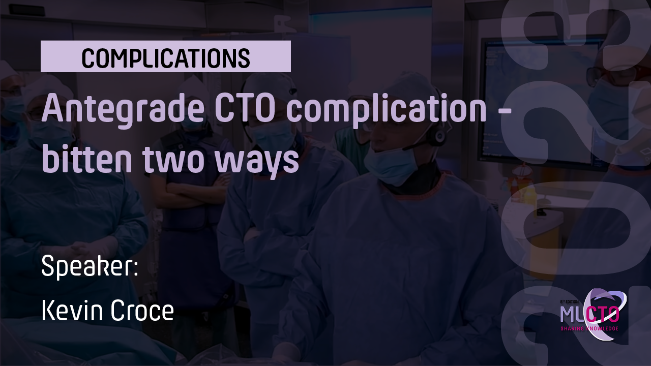 Antegrade CTO complication – bitten two ways