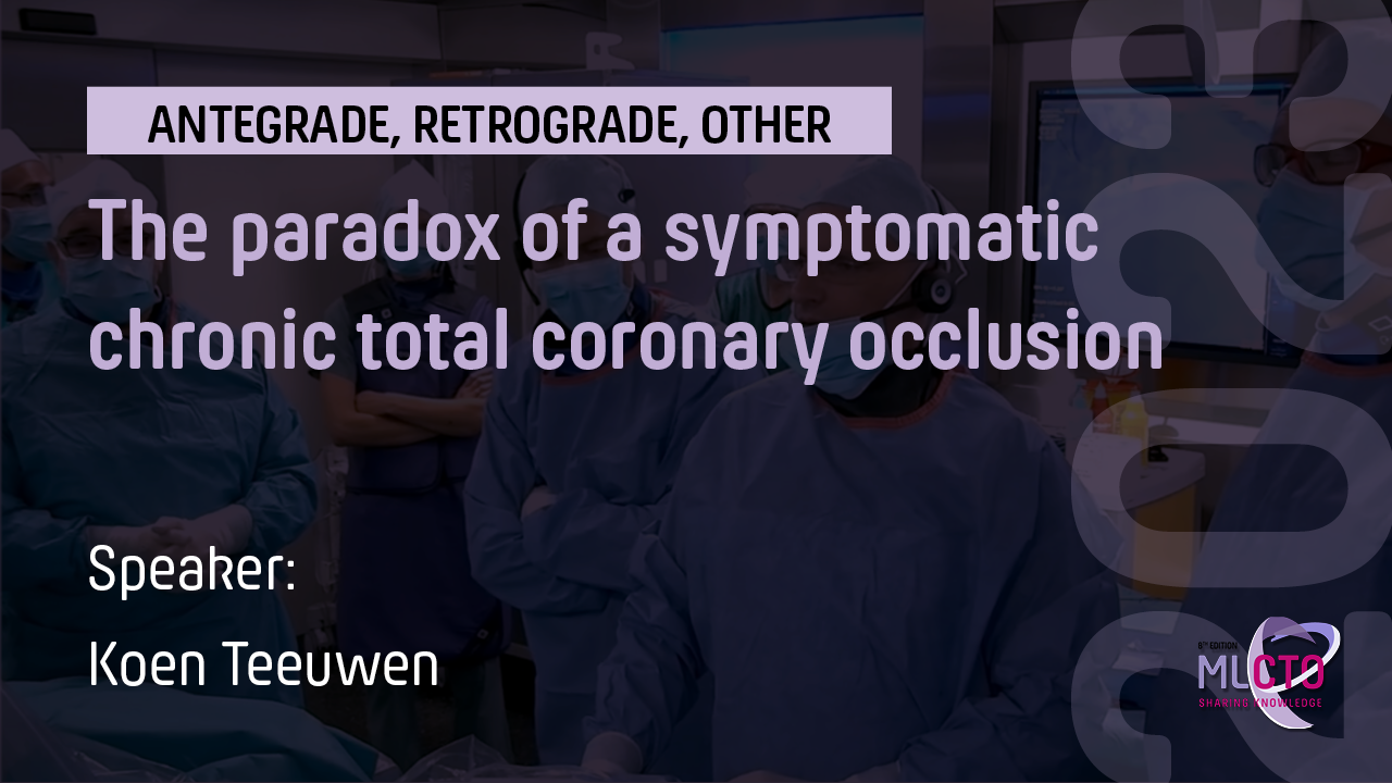 The paradox of a symptomatic chronic total coronary occlusion