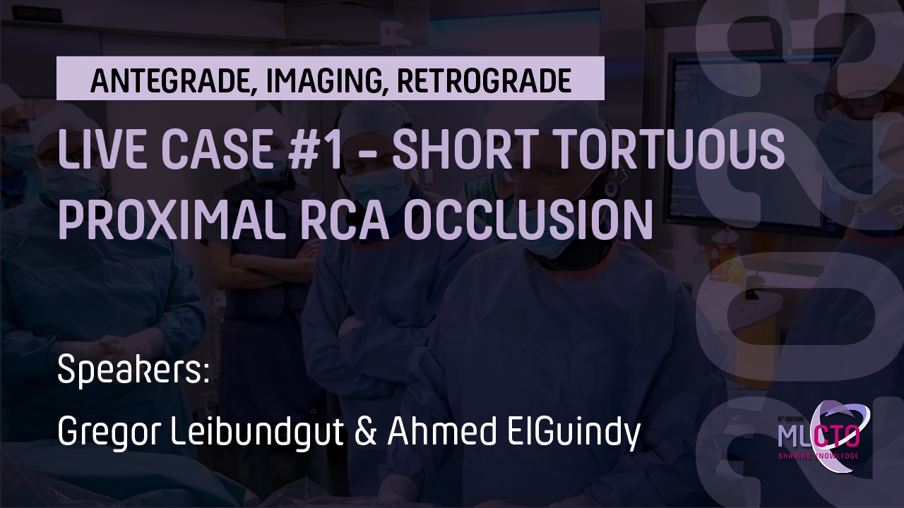 LIVE CASE #1 – SHORT TORTUOUS PROXIMAL RCA OCCLUSION