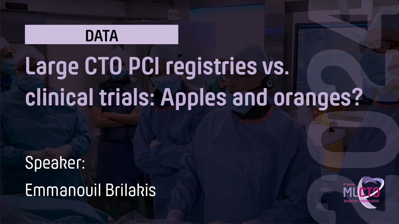 Large CTO PCI registries vs. clinical trials: Apples and oranges?