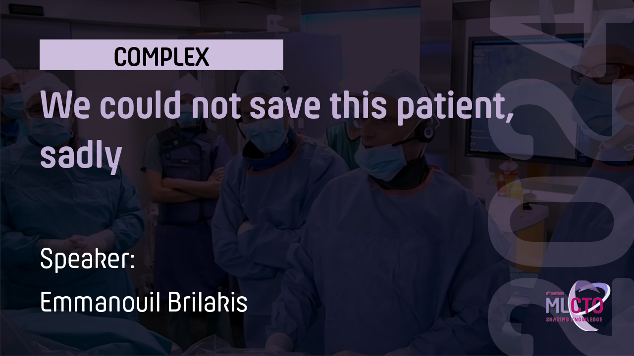 Ostial, blunt stump LAD CTO with good collateral channels