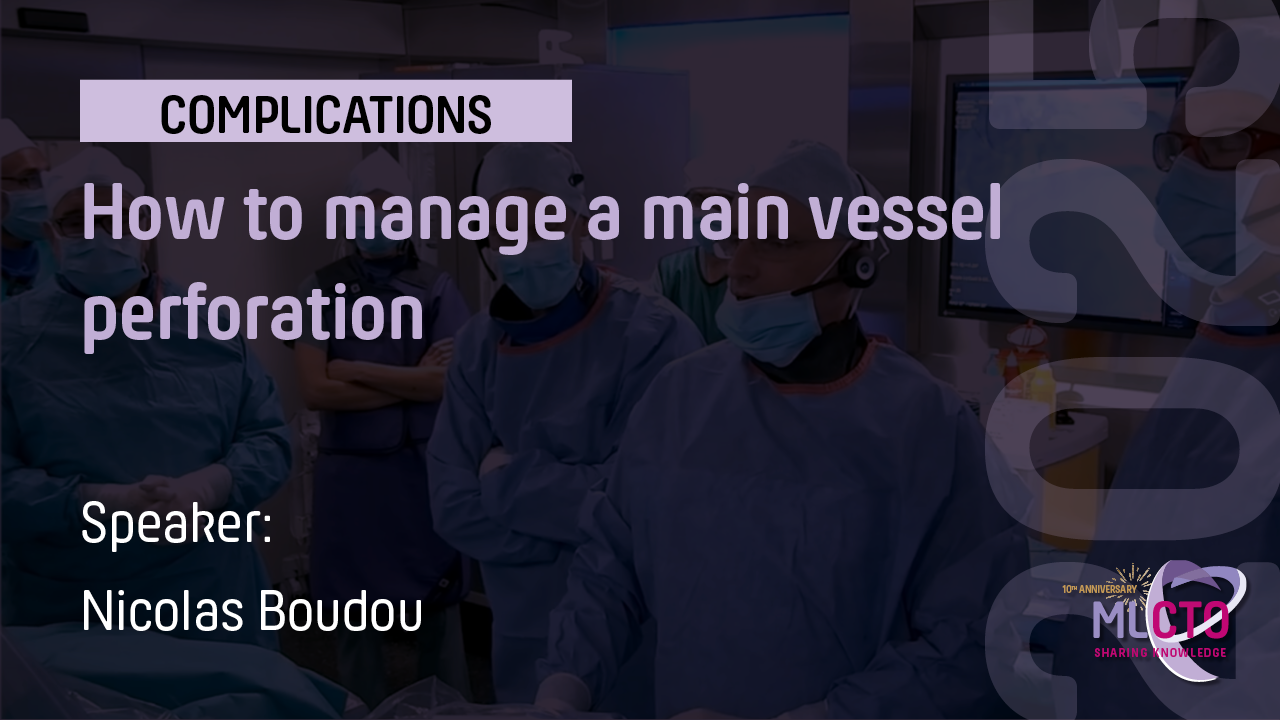 How to manage a main vessel perforation