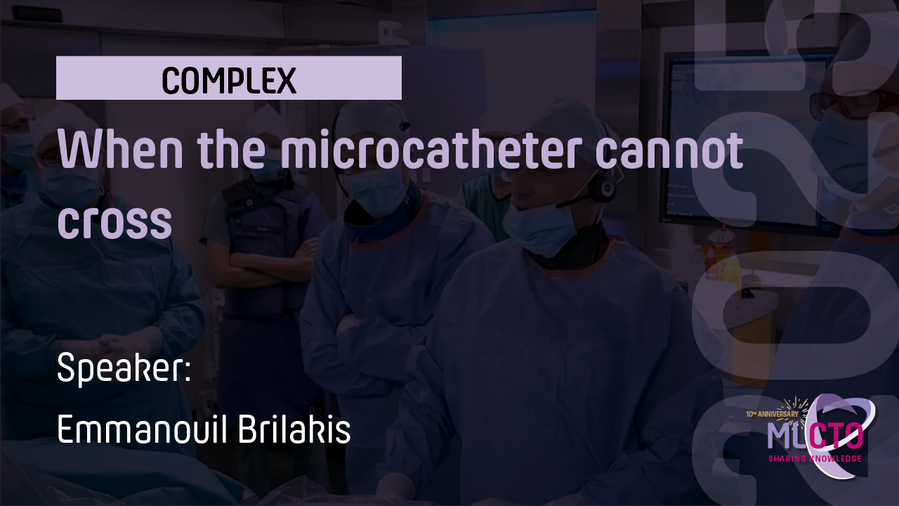 When the microcatheter cannot cross
