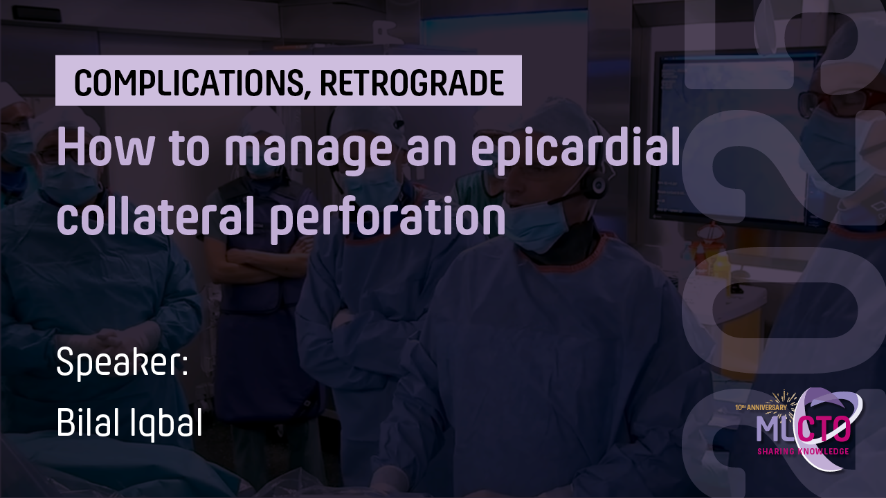 How to manage an epicardial collateral perforation