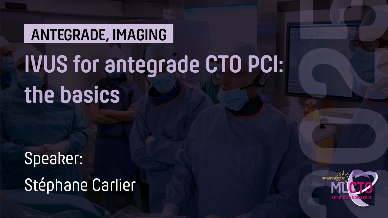 IVUS for antegrade CTO PCI: the basics